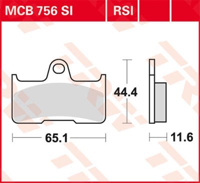 TRW Lucas Scheiben Bremsbelag MCB756RSI