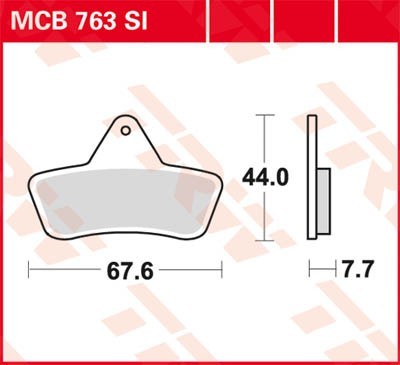 TRW Lucas Scheiben Bremsbelag MCB763SI