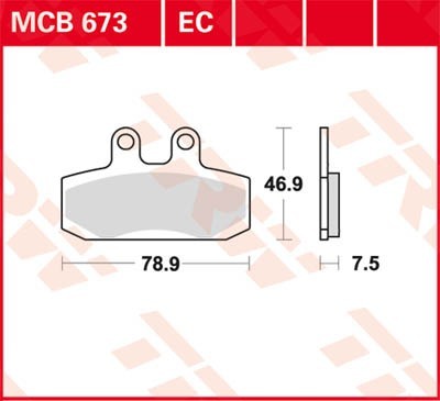 TRW Lucas Scheiben Bremsbelag MCB673