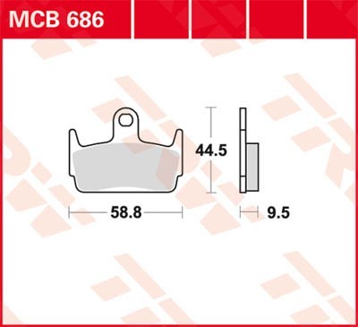 TRW Lucas Scheiben Bremsbelag MCB686