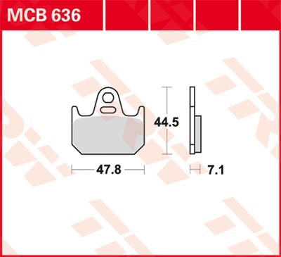 TRW Lucas Scheiben Bremsbelag MCB636