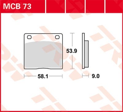 TRW Lucas Scheiben Bremsbelag MCB73