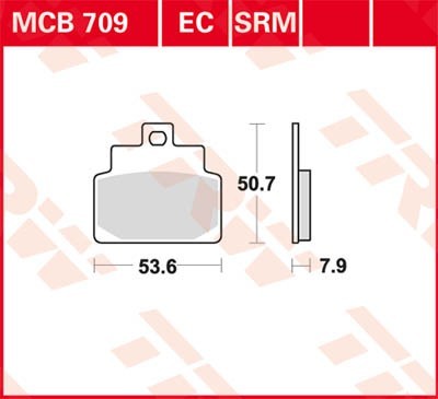 TRW Lucas Scheiben Bremsbelag MCB709SRM