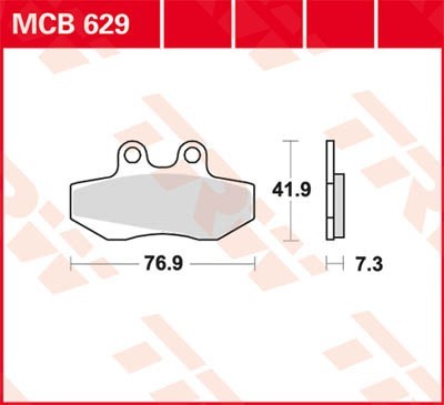 TRW Lucas Scheiben Bremsbelag MCB629