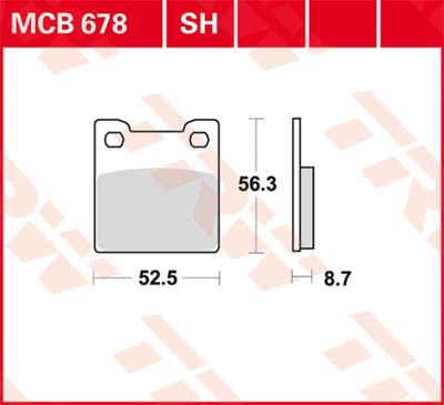 TRW Lucas Scheiben Bremsbelag MCB678