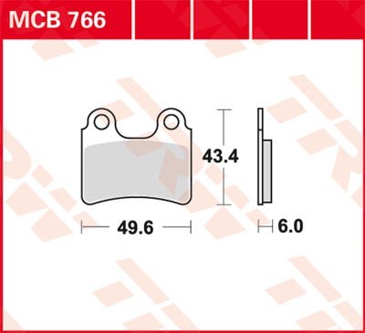 TRW Lucas Scheiben Bremsbelag MCB766