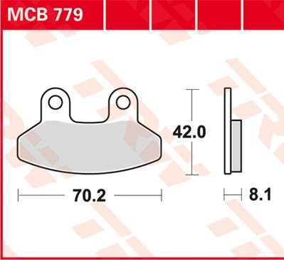 TRW Lucas Scheiben Bremsbelag MCB779