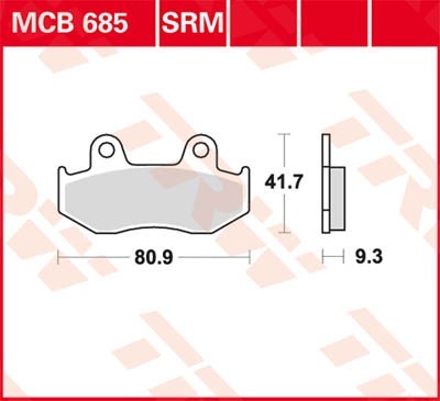 TRW Lucas Scheiben Bremsbelag MCB685