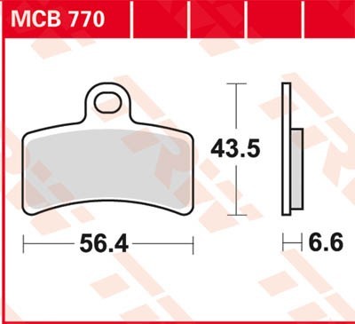 TRW Lucas Scheiben Bremsbelag MCB770