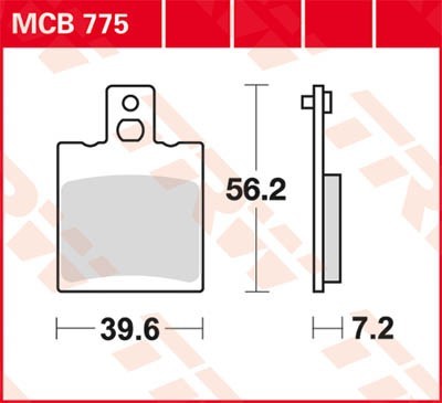 TRW Lucas Scheiben Bremsbelag MCB775