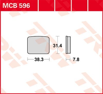 TRW Lucas Scheiben Bremsbelag MCB596